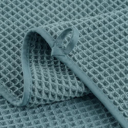MICROFI Microfiber Waffle Bath Towels, 4 Pieces, Soft, Absorbent, Fast Drying, Lint Free 430 GSM (27''x55''/68.58 cm x139.7 cm)