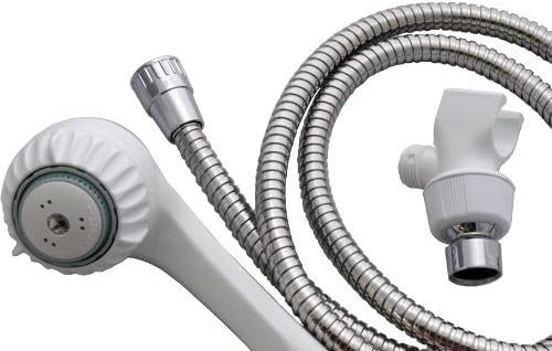 White 1.5 Gpm Hand Held Body Wash Shower Head | High Performance, Super Low Flow Water Sense Wand
