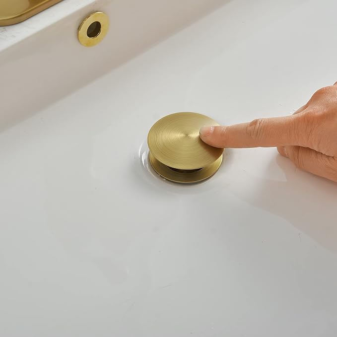 BWE Widespread Bathroom Faucet 3 Hole 2 Handles Cross Knobs Antique Brass | 8 Inch Bathroom Sink Faucet with Pop Up Drain with Overflow & Supply Lines,Basin Mixer Tap,Drip-free Ceramic Cartridge