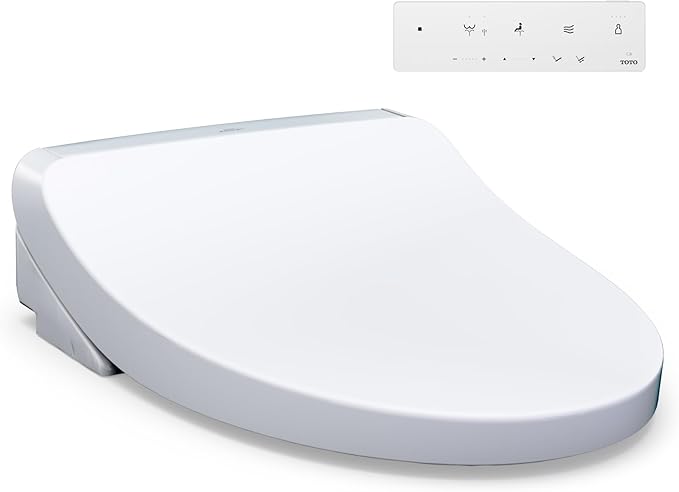 TOTO® WASHLET® KS5 Electronic Bidet Toilet Seat with Instantaneous Water Heating, Self-Cleaning Wand and Heated Seat, Elongated, Cotton White - SW3216#01