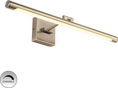 Joosenhouse Modern LED Picture Lights Dimmable 24.4" Inch Antique Bronze Picture Lighting for Paintings Swing Arm with Rotatable Sconces Wall Lamp, 14W (70W Eqv.), Hardwired Connection,Warm White