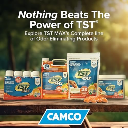 Camco TST MAX RV Toilet Treatment Drop-IN - Made in the USA