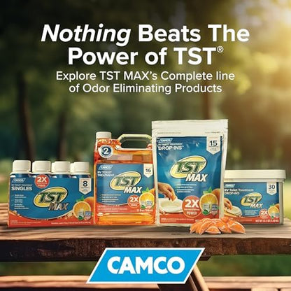 Camco TST MAX RV Toilet Treatment Drop-INs - Orange 30-pk - Made in the USA