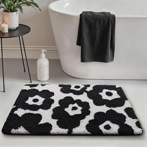 LUMI Bathroom Rug 24x43, Soft Absorbent Microfiber Bath Mat, Non Slip
