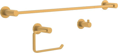 Franklin Brass Kildare (1-Pack) Toilet Paper Holder, Euro Single Post Tissue Roll Wall Mount TP Storage, Satin Gold Bathroom Decor, Accessories KLD50-SG