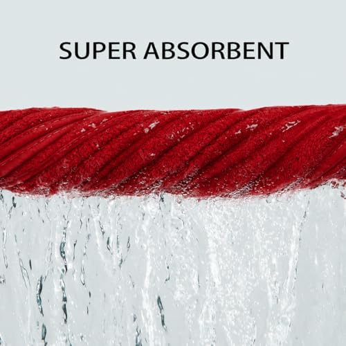 2 Piece Bath Sheets, 40"x80" Microfiber Bath Towels, Red