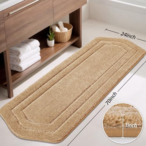 COSY HOMEER Non-Slip Bath Mat Extra Thick Absorbent Plush Washable