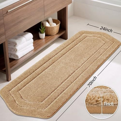 COSY HOMEER Non-Slip Bath Mat Extra Thick Absorbent Plush Washable