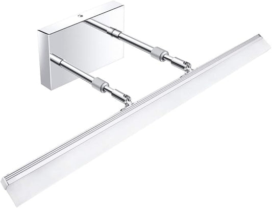 Aipsun 24 inch Modern LED Vanity Lights Adjustable Bathroom Vanity Light Fixtures Chrome Bathroom Light Fixture Over Mirror 5500K