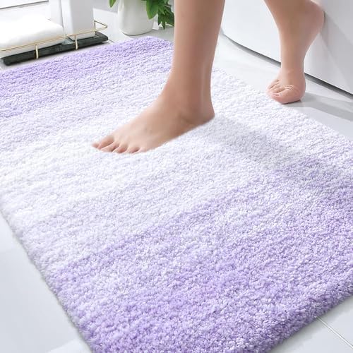 OLANLY Bathroom Rugs Mat 30x20, Extra Soft Absorbent Microfiber Bath Rugs