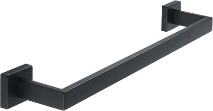Alise Towel Bar Towel Racks for Bathroom Wall Mount 20 Inch,Matte Black | SUS304 Stainless Steel Bathroom Towel Holder, Full Square Towel Rod Towel Hanger for Bathroom Lavatory Kitchen