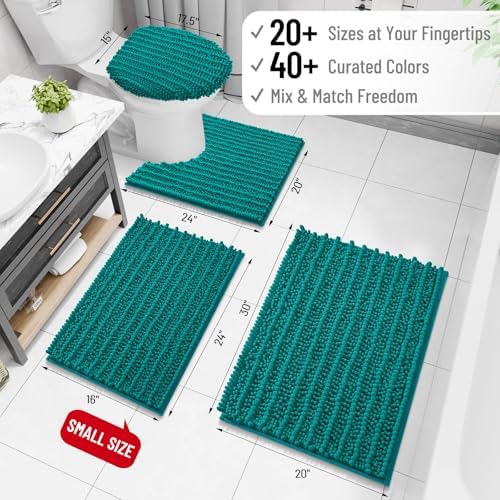Arotive Bathroom Rugs Mat 47x24, Soft Absorbent Chenille Shaggy Bath Mat