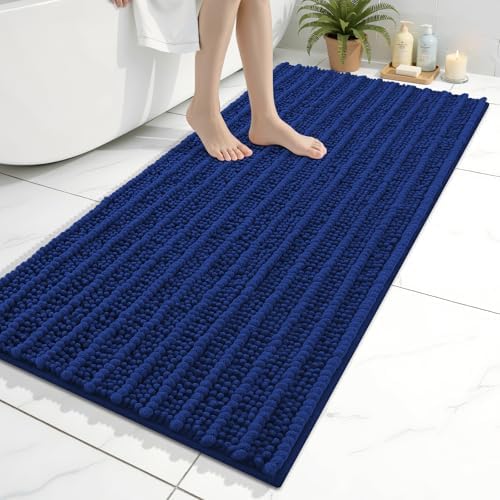 Arotive Bathroom Rugs Mat 47x24, Soft Absorbent Chenille Shaggy Bath Mat