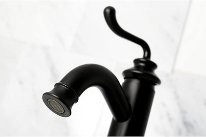 Kingston Brass LS5410RL Royale Bathroom Faucet, Matte Black, 5.88 x 5.06 x 9