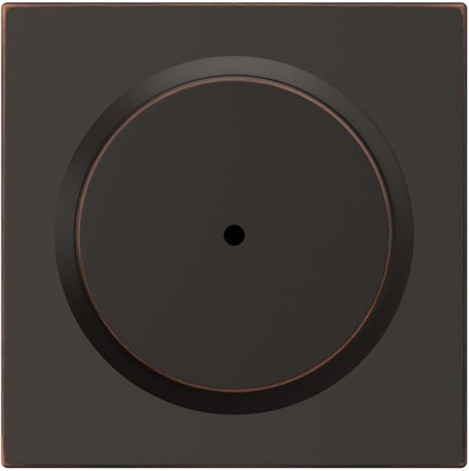 Schlage F40 BWE 716 COL Bowery Knob with Collins Trim Bed & Bath Privacy Door Lock, Aged Bronze