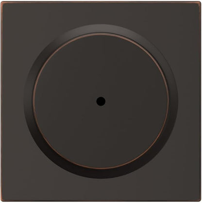 Schlage F40 BWE 716 COL Bowery Knob with Collins Trim Bed & Bath Privacy Door Lock, Aged Bronze