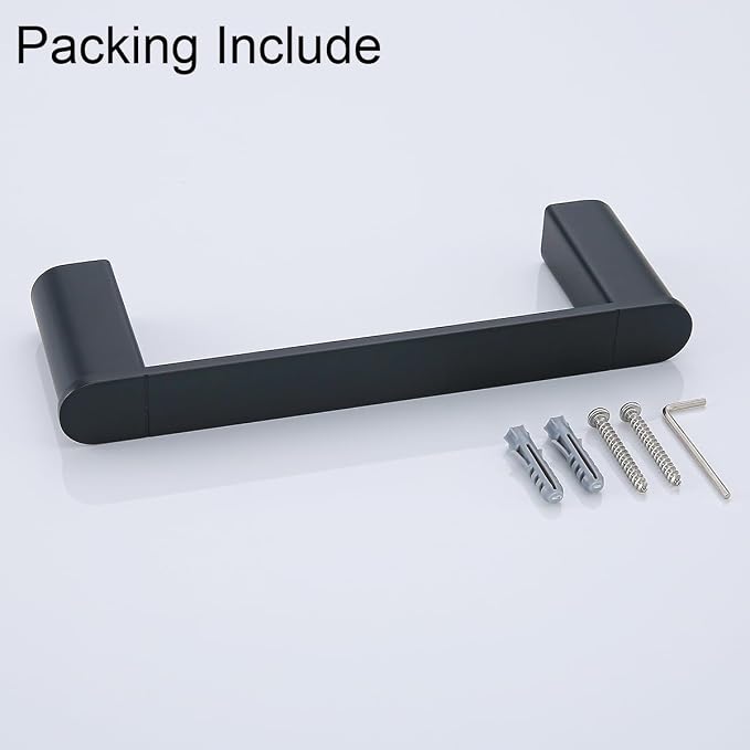 RANDOM Matte Black Towel Bar for Bathroom Kitchen 9 Inches Hand Towel Holder SUS304 Stainless Steel Towel Rack Kitchen Rag Towel Rod Wall Mounted.96026-2-9MB