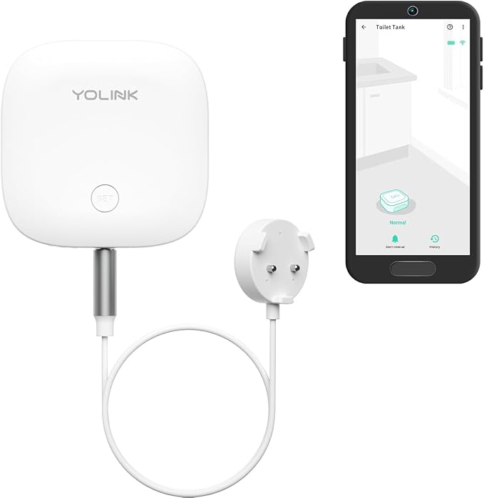 YoLink Water Leak Sensor 3, with Built-in Siren Up to 105dB, Compatible with Alexa and IFTTT - YoLink Hub Required