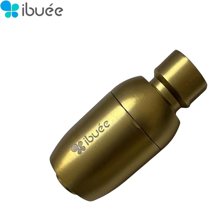 RainStorm Metal Shower Head, 1.25 GPM Low Flow, 50% Water Saving, Full-Cone Powerful Droplets, Clog-Free Patented Solid Single Nozzle (without Flow Control Valve, Brushed Moderne Brass)