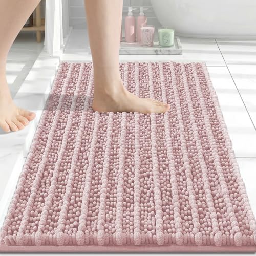 Arotive Bathroom Rugs Mat 24x16, Soft Absorbent Chenille Shaggy Bath Mat