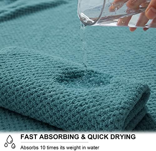 Extra Large Bath Towel Sheet Set 35x70 Inches - Oversized Bath Towels Set, Large Microfiber - Quick Dry,Lightweight,Super Soft,Highly Absorbent Towel Set for Bathroom,Hotel,SPA,Pack of 4(Turquoise)