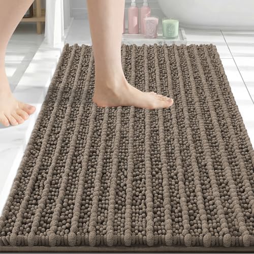 Arotive Bathroom Rugs Mat 30x20, Soft Absorbent Chenille Shaggy Bath Mat