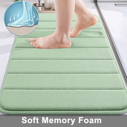 Buganda Memory Foam Bath Mat 70 x 24, Ultra Soft Absorbent Bathroom Rugs