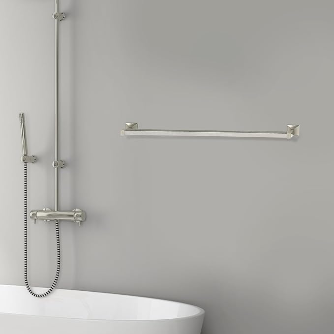 Design House 539155 Millbridge Classic Towel Bar for Bathroom Bedroom Closet or Kitchen, 30", Satin Nickel