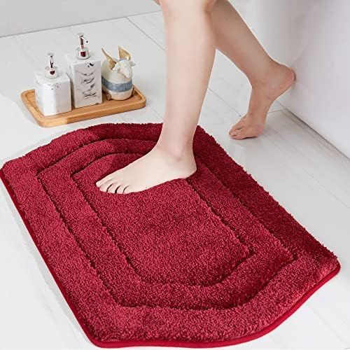 COSY HOMEER Non-Slip Bath Mat Extra Thick Absorbent Plush Washable