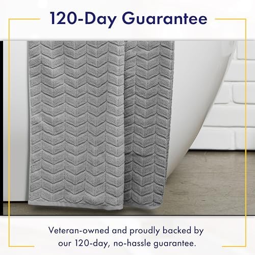 Alusa Home Ultra Soft & Stylish 700 GSM Luxury Bath Sheets | Pack of 2 | Extra Large 35x70 Inches | 100% Zero-Twist, Long-Staple Cotton | Remarkably Absorbent (Pewter Grey)