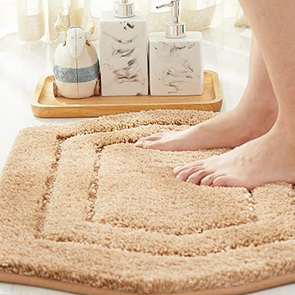 COSY HOMEER Non-Slip Bath Mat Extra Thick Absorbent Plush Washable