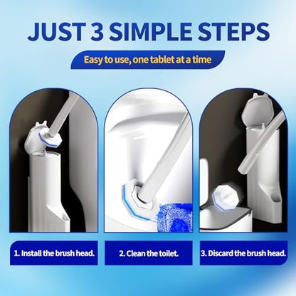 60PCS Toilet Bowl Cleaner Wand Refills Compatible with CLOROX. Disposable Toilet Brush Refills. Bathroom Cleaning. Disposable Toilet Bowl. High-Density Disposable Toilet Brush Scrubber