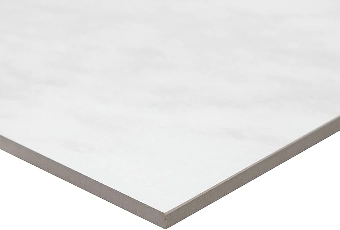 Daltile Perpetuo 12" x 24" Porcelain Marble Look Wall & Floor Tile in Polishied Timeless White (9 pieces per carton) (17.01 sqft per carton)