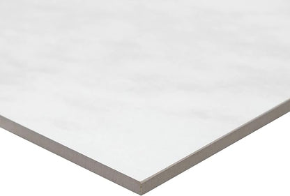 Daltile Perpetuo 12" x 24" Porcelain Marble Look Wall & Floor Tile in Polishied Timeless White (9 pieces per carton) (17.01 sqft per carton)