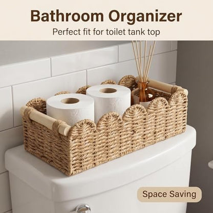 Toilet Paper Storage Basket, 2-Pack, Slim Design