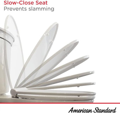 American Standard 5321A65CT.020 Champion Slow-Close Elongated Toilet Seat, White