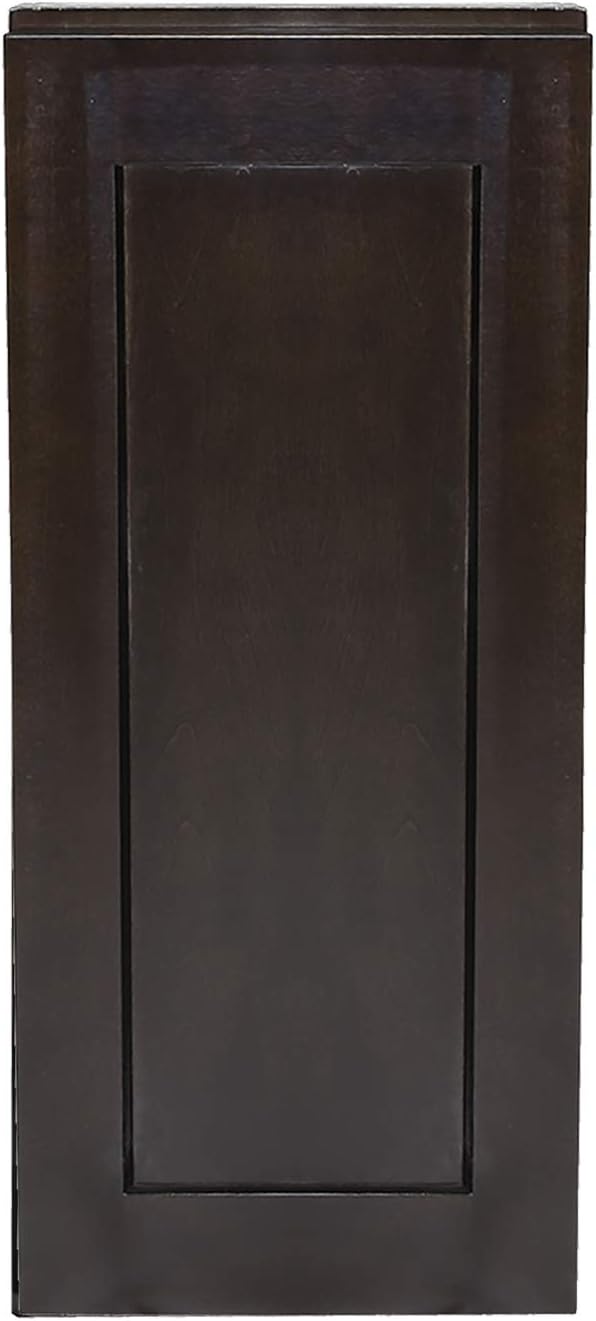 Brookings Shaker Fully Assembled Wall Kitchen Cabinet W936, 9 W x 12 D x 36 H, Brown, Solid Wood, Design House, 586495