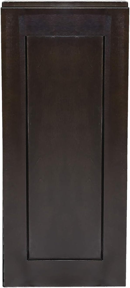 Brookings Shaker Fully Assembled Wall Kitchen Cabinet W936, 9 W x 12 D x 36 H, Brown, Solid Wood, Design House, 586495