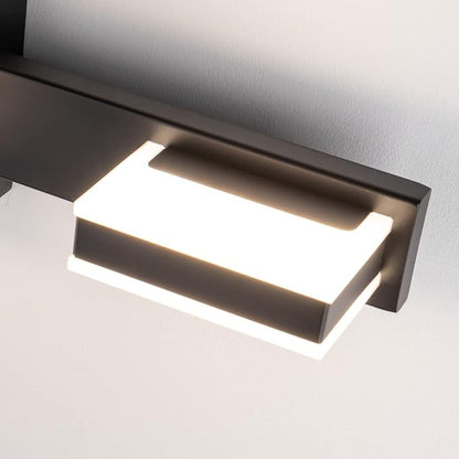 mirrea 20" 3 Light 3CCT LED Black Bathroom Vanity Light Fixture | Over Mirror,Bathroom Lighting,3000K/4000K/5000K ,Dimmable,Rust-resistant,Moisture-resistant,Acrylic shade,Wall Mount