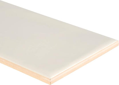 M S International Urbano Crema Glossy Ceramic Subway Tile for Bathroom, Kitchen Backsplash, Accent Wall, and Shower - Sample