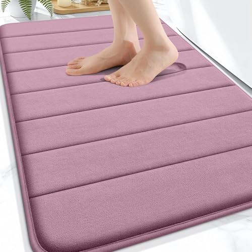 OLANLY Memory Foam Bath Mat 30x20, Super Soft and Absorbent Bathroom Rugs