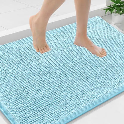 Smiry Bathroom Rugs 36X24, Luxury Chenille Extra Soft Absorbent Bath Mat