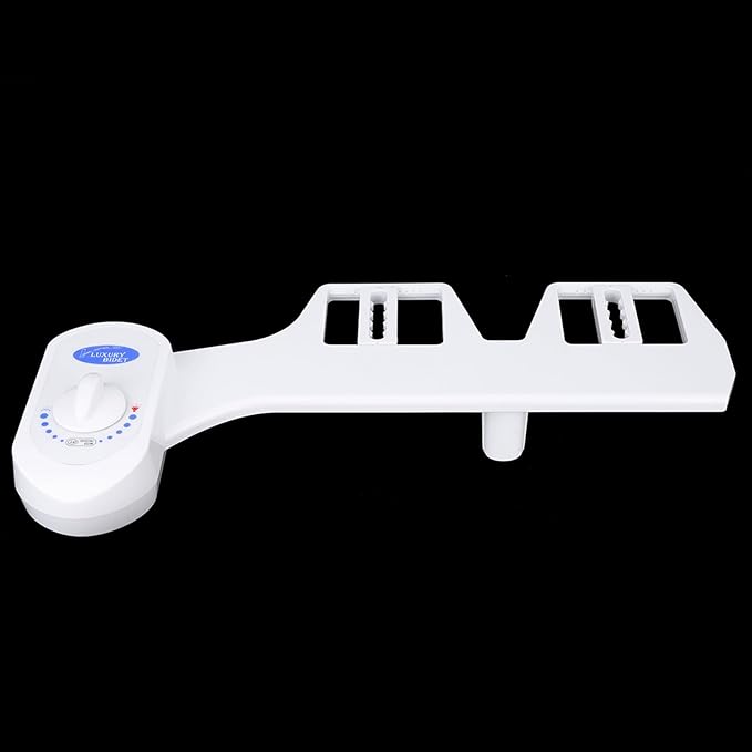 Bidet Attachment for Toilet, Dual Nozzle Non-Electric Bidet Sprayer with Adjustable Water Pressure, Self Cleaning Nozzles for Feminine and Rear Wash, Easy Installation for Home Bathroom