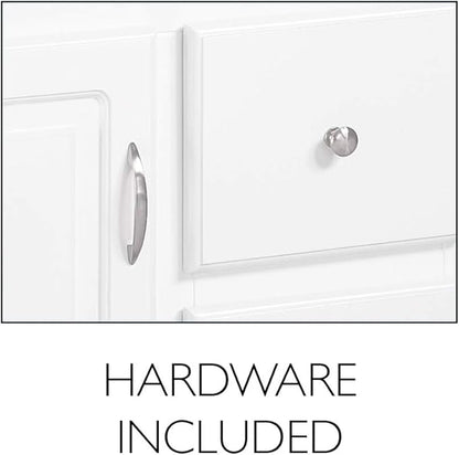 Design House Wyndham 36-Inch Bathroom Vanity Cabinet, Ready to Assemble, White, 597245