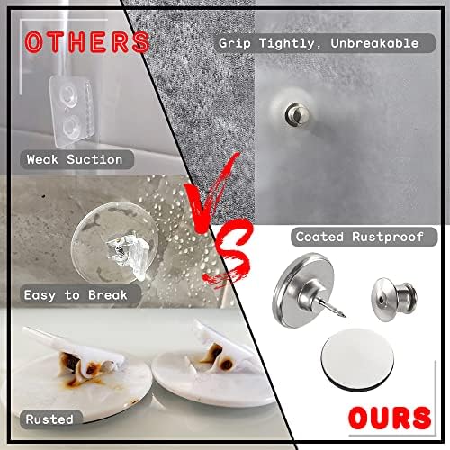 Shower Curtain Side Magnets to Keep Curtain Closed to the Wall