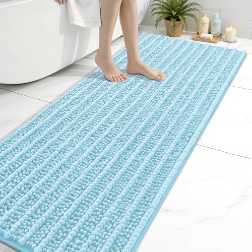 Arotive Bathroom Rugs Mat 70x24, Soft Absorbent Chenille Shaggy Bath Mat