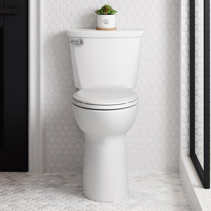 American Standard Toilet 215TB104.020 Cadet PRO Two-Piece, Extra Tall Height, 10 inch Rough In Toilet, Elongated Front, White, 1.28 GPF (TOILET SEAT SOLD SEPARATELY)