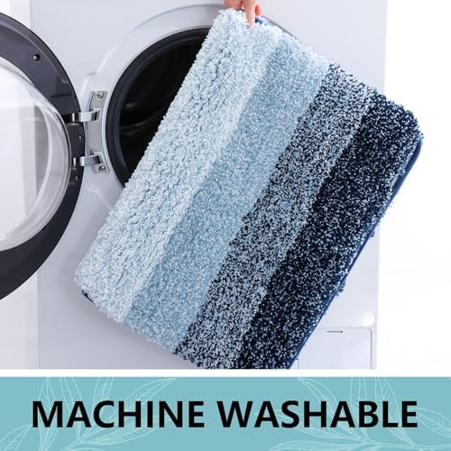 Arotive Microfiber Bathroom Rugs, Shaggy Soft Absorbent Bath Rug, 34x21
