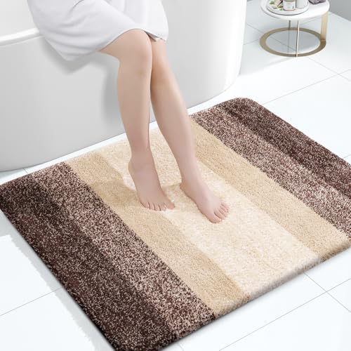 OLANLY Large Bathroom Rugs 40x32, Extra Soft Absorbent Microfiber Bath Rugs