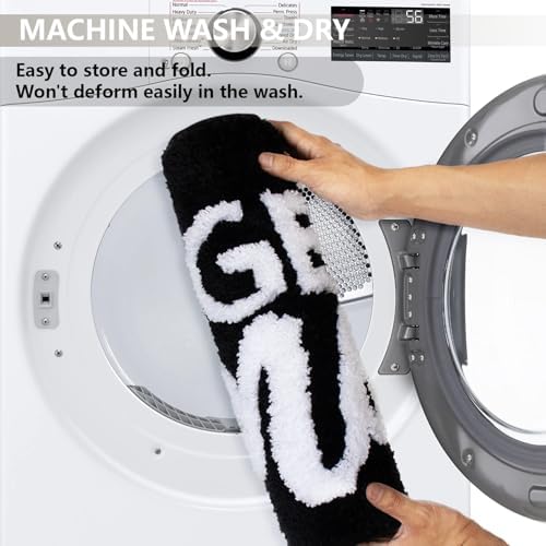 KOEXM Get Naked Bath Mat Funny Bathroom Decor 20" x 32" Non-Slip